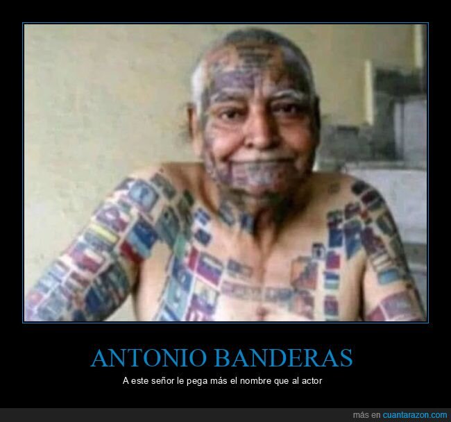 antonio banderas,banderas,tatuajes