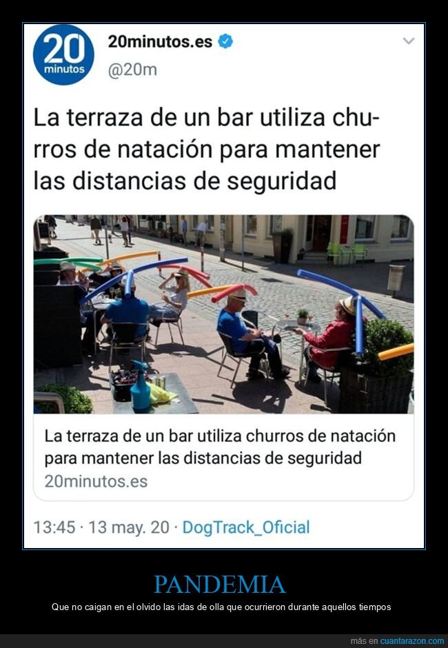 bar,churros de piscina,distancia de seguridad,pandemia