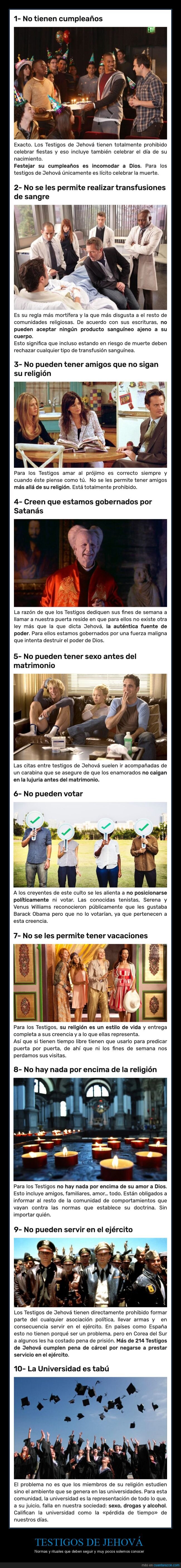 testigos de jehová,normas,rituales