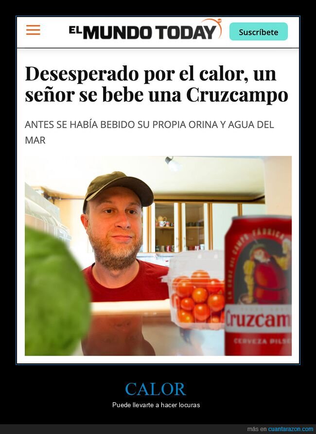 beber,calor,cruzcampo,el mundo today