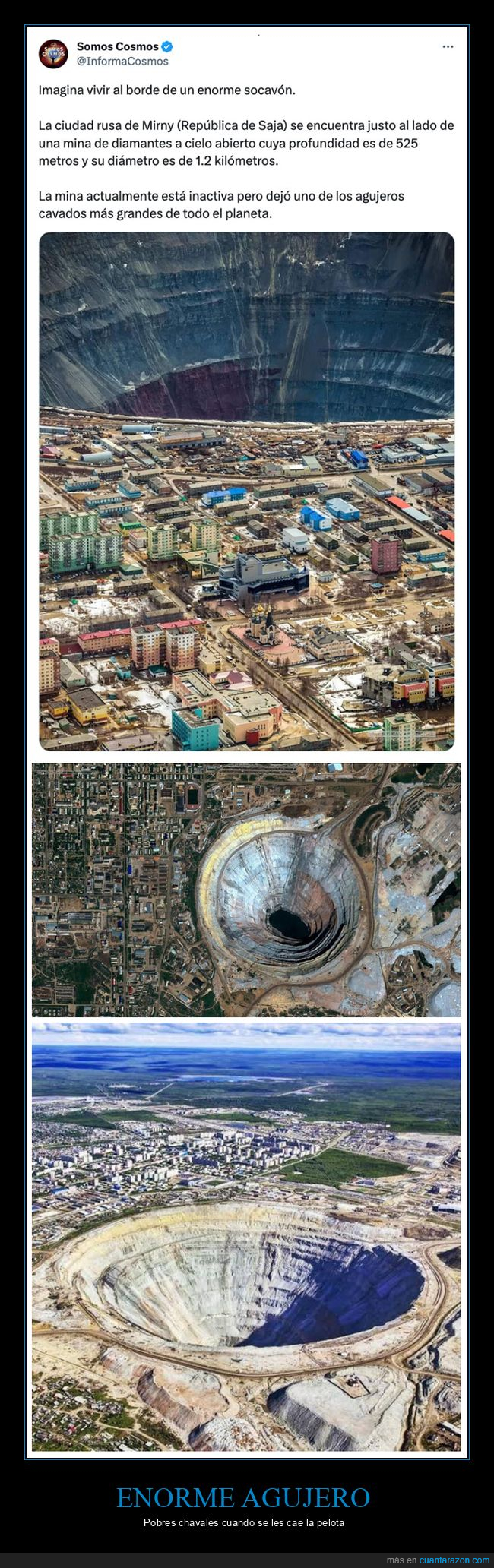 agujero,curiosidades,mina,mirny,rusia