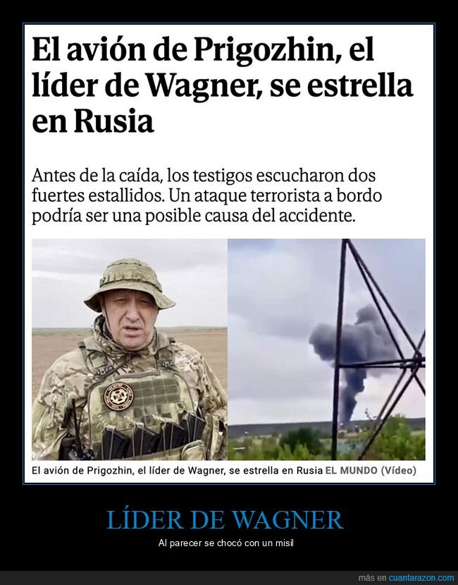 muerte,prigozhin,rusia,wagner