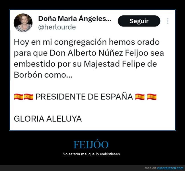 congregación,embestir,fails,feijóo,investir,personajes,políticos,rezar