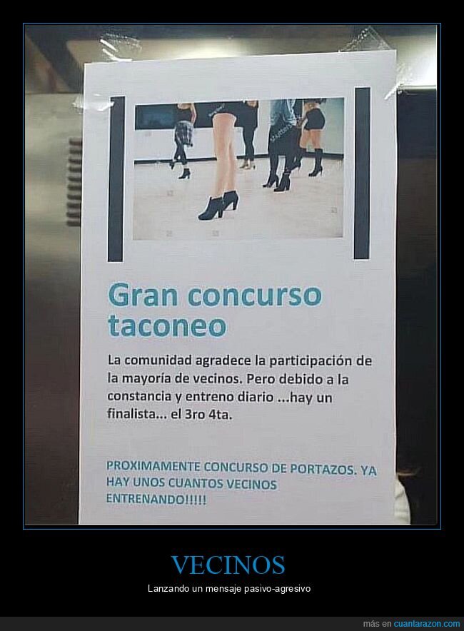 carteles,concurso,taconeo,vecinos