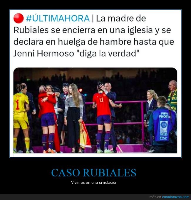 madre,huelga de hambre,simulación