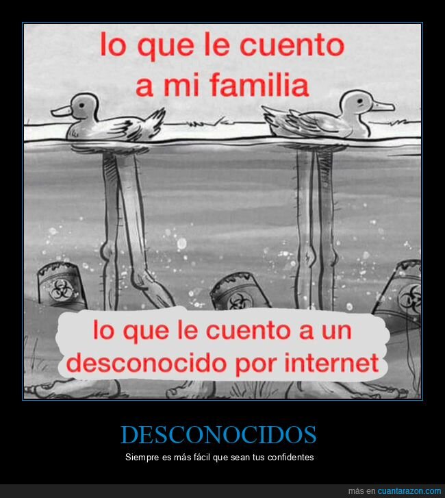 desconocidos,familia,internet
