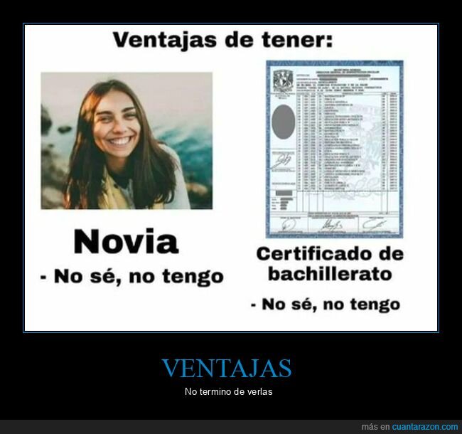 ventajas,novia,certificado,bachillerato