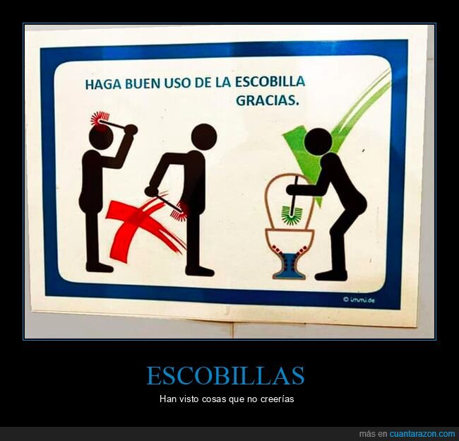 escobilla,instrucciones