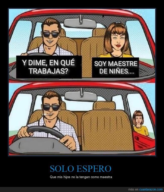 maestre,niñes,hablar,ligar,coche