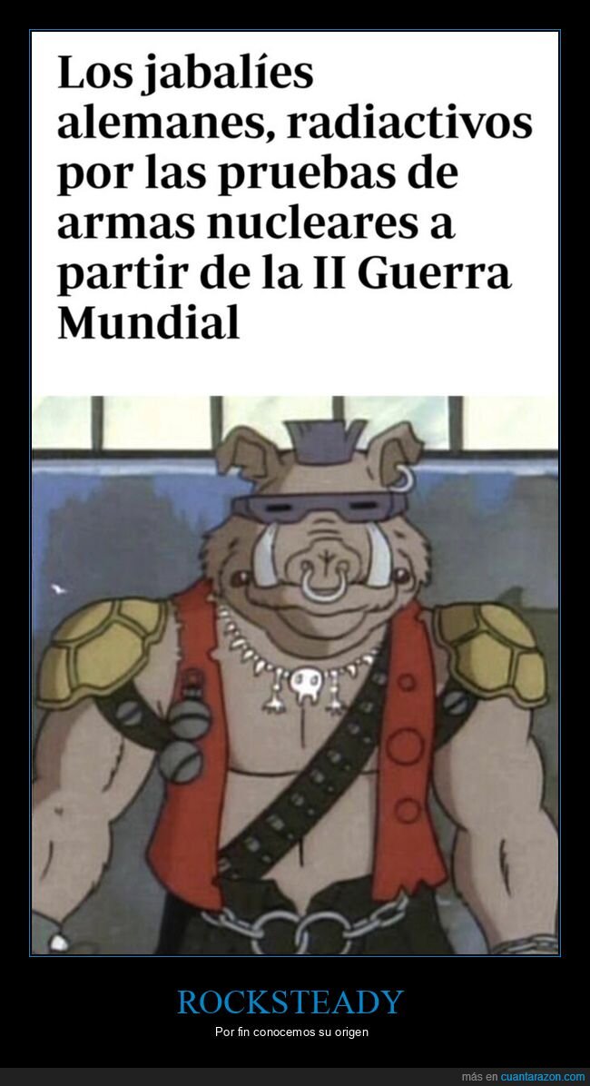 jabalí,tmnt,tortugas,radiactivo