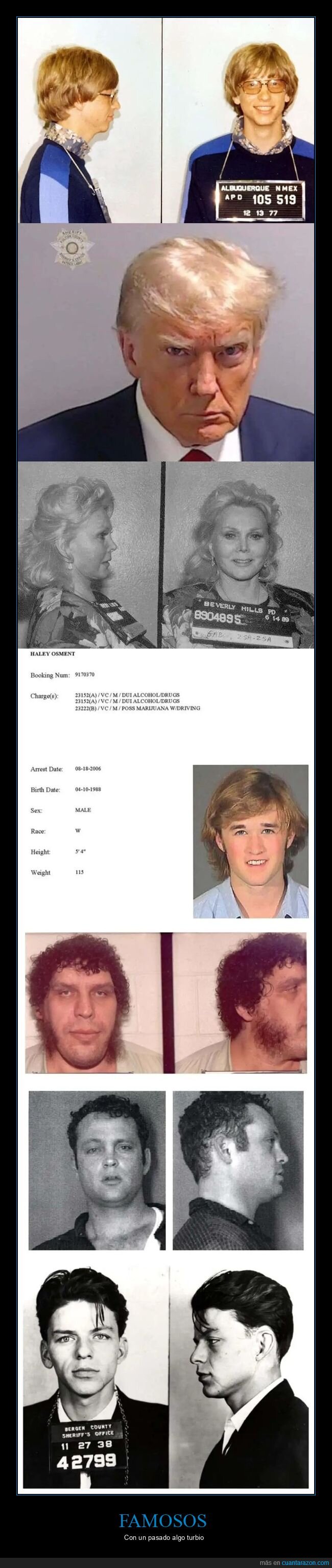 fotos,arresto,famosos