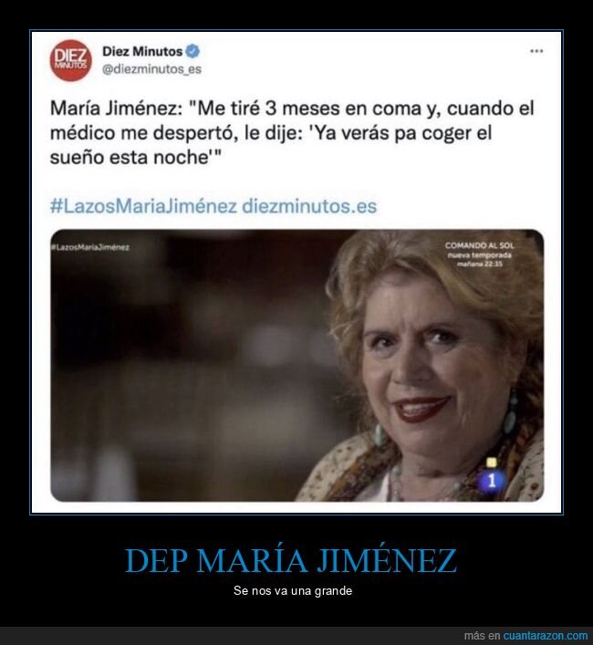 maria jimenez,la lista de la compra,rip,dep