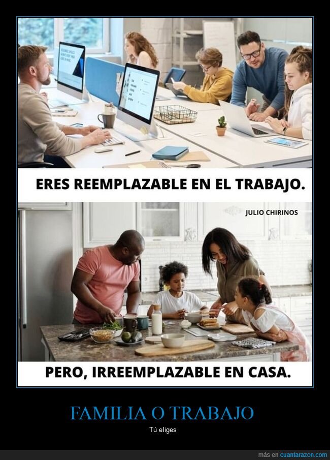 trabajo,casa,familia,reemplazo