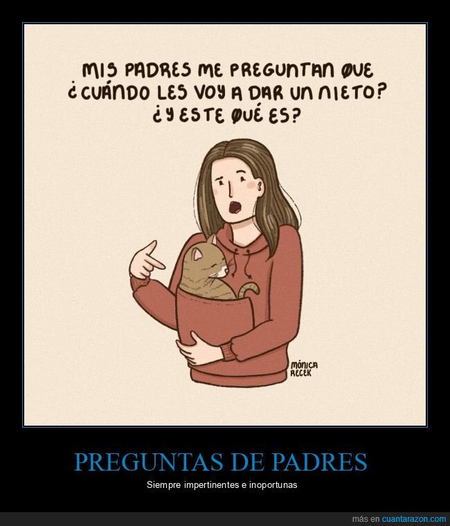 padres,hijos,gatos,preguntar