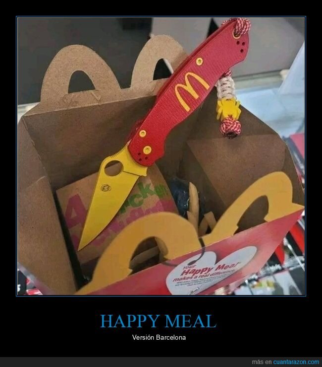 mcdonalds,cajita feliz,happy meal,navaja