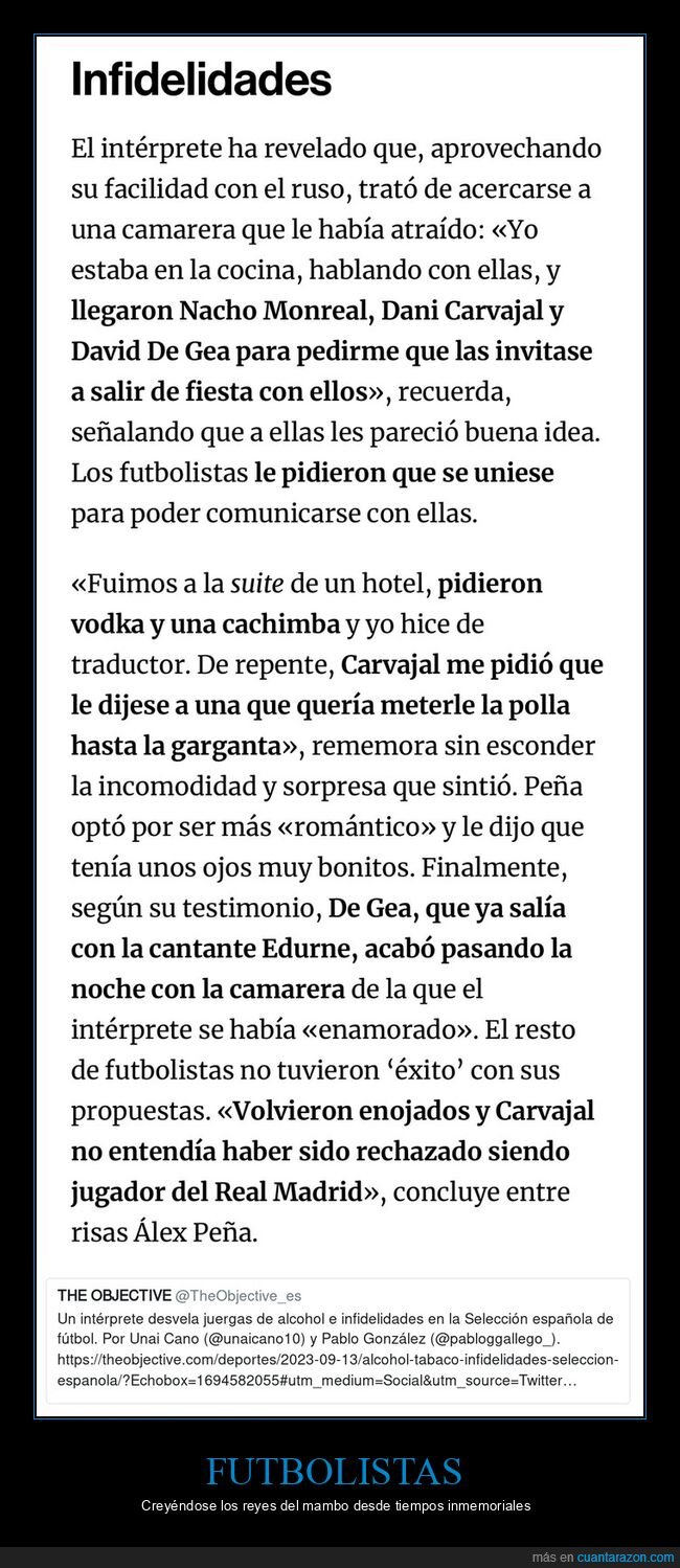 futbolistas,ligar,abusar,interprete