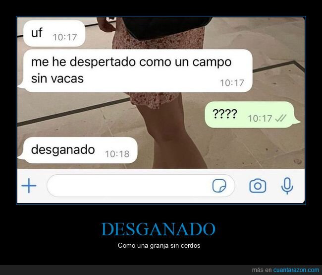 desganado,campo sin vacas