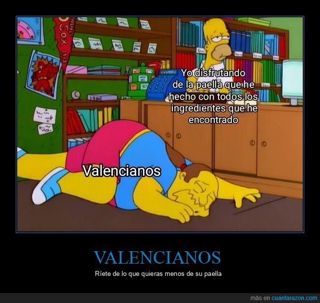 valencianos,ofensa,paella