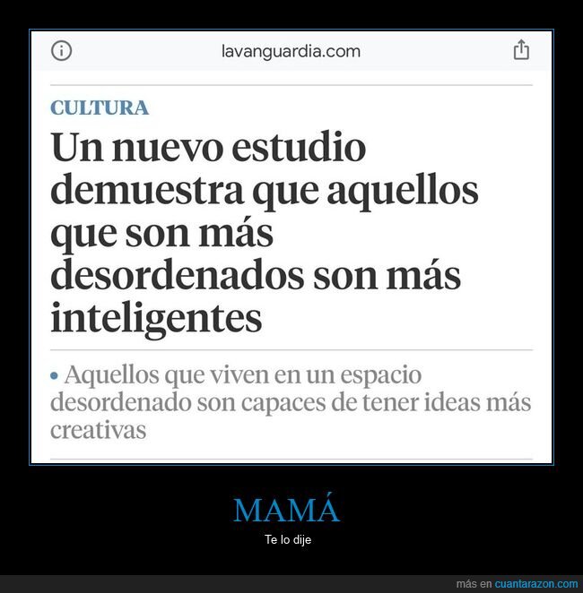 inteligente,desordenado
