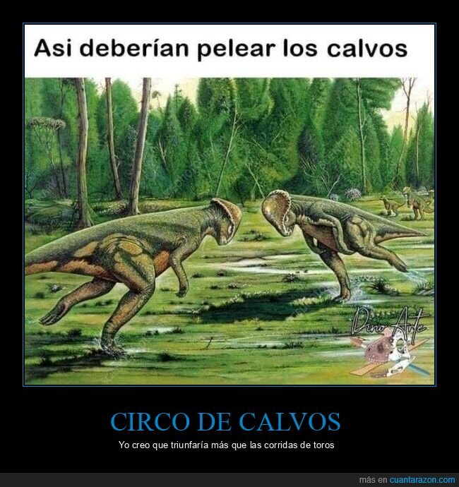 dinosaurios,calvos,lucha,pelea