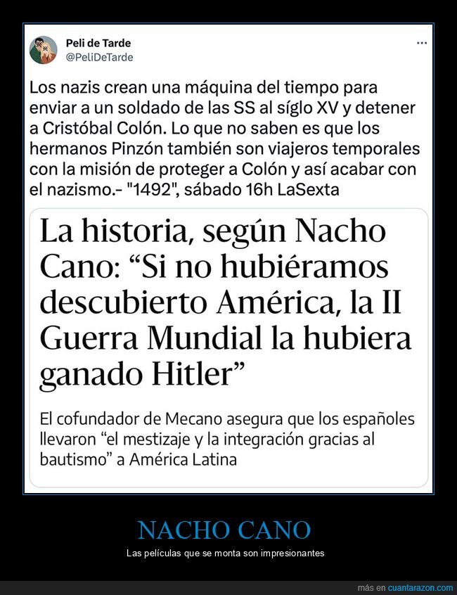 descubrir,américa,hitler,ii guerra mundial,nacho cano