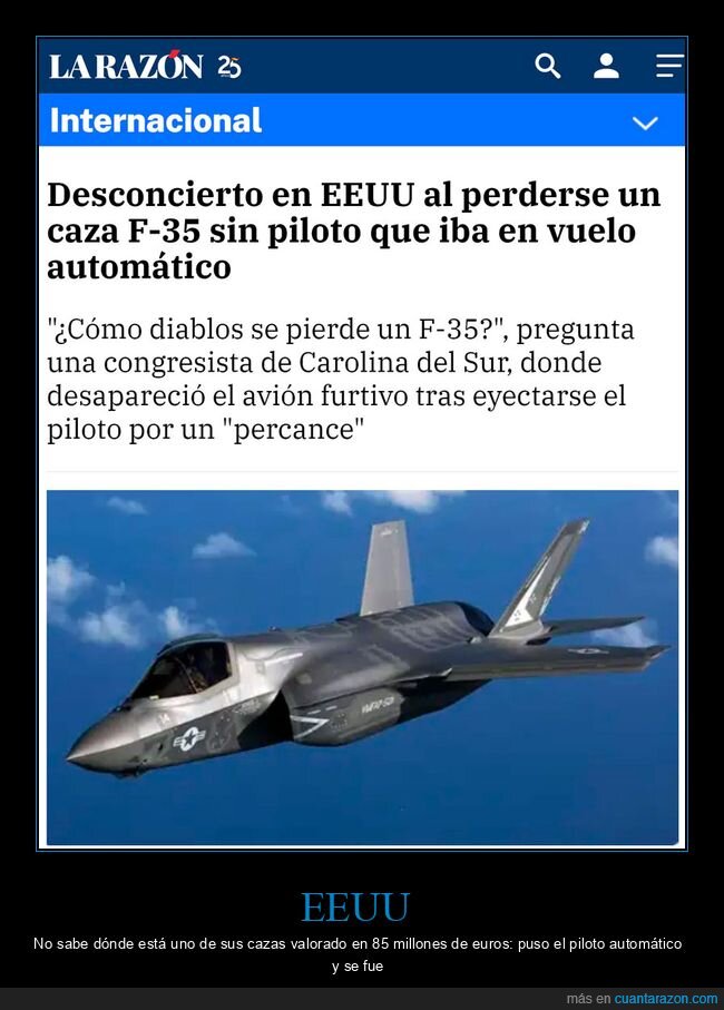 eeuu,caza,avión,perderse