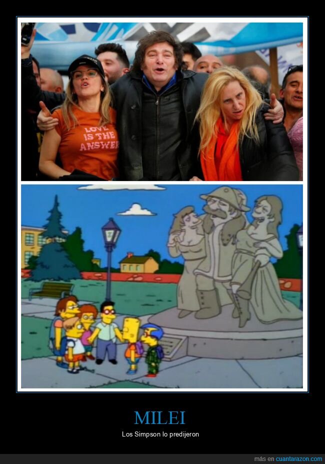 milei,simpsons,parecidos,políticos