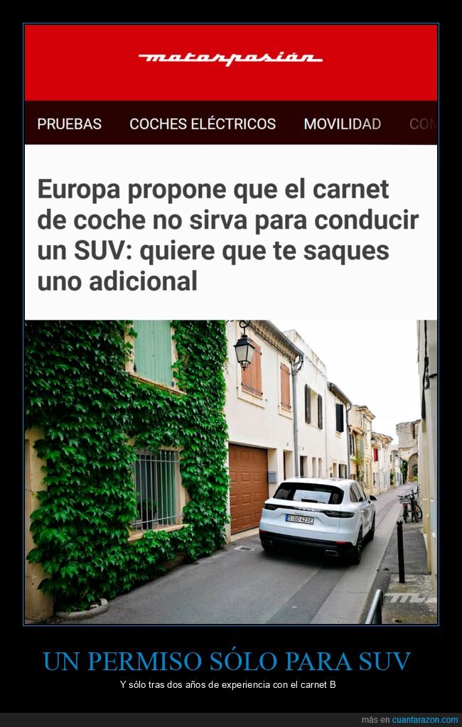 suv,coches,carnet de conducir