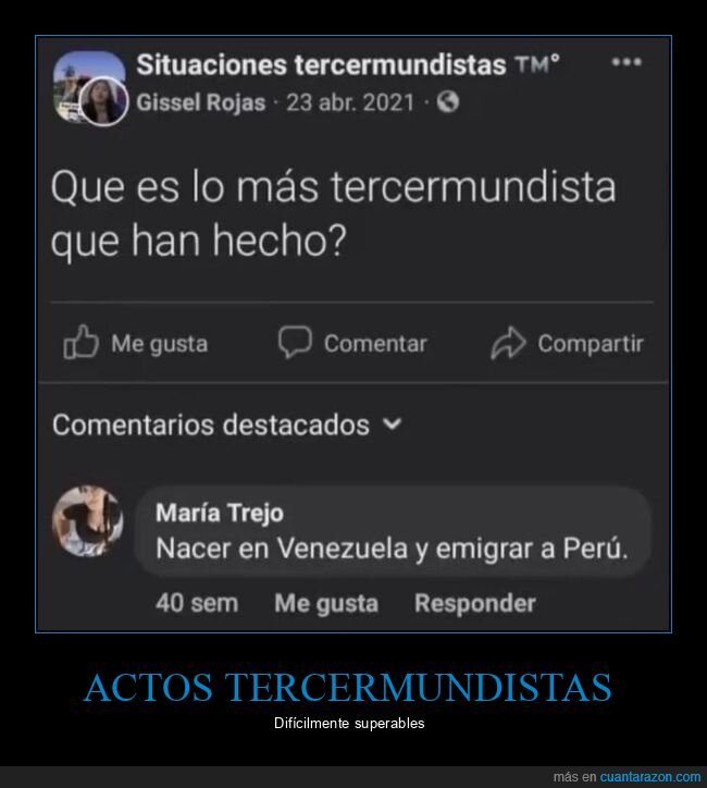 emigrar,perú,tercermundista,venezuela