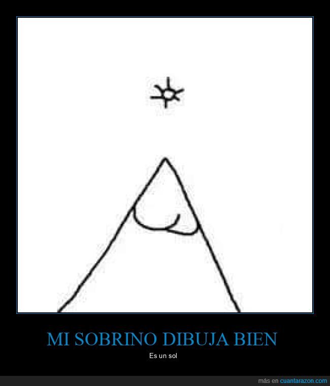 montaña,sol,dibujo