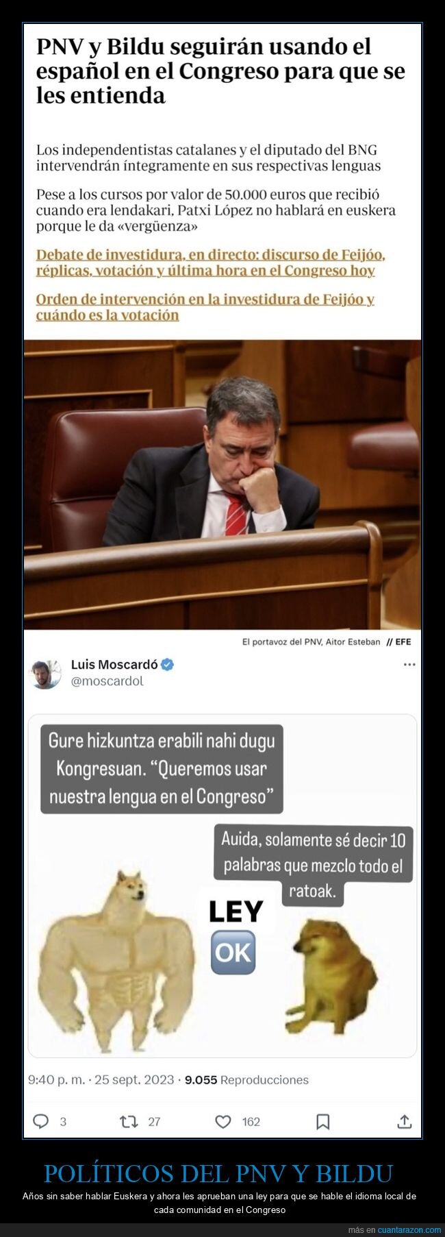 políticos,pnv,bildu,euskera,castellano