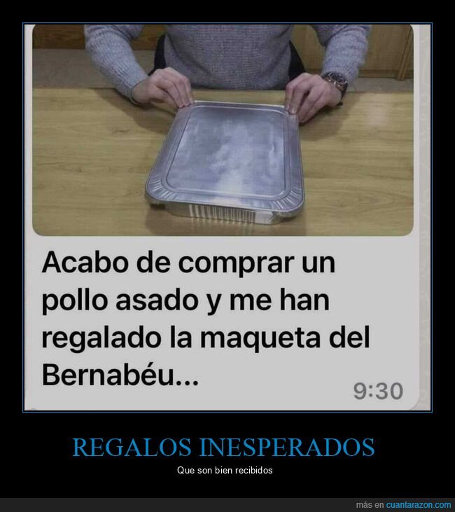 pollo asado,maqueta,bernabéu