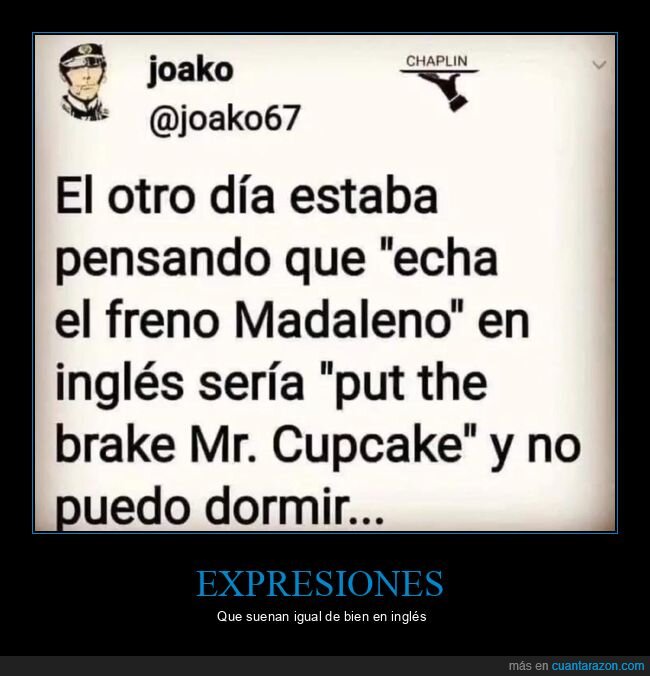 freno,madaleno,brake,cupcake,inglés