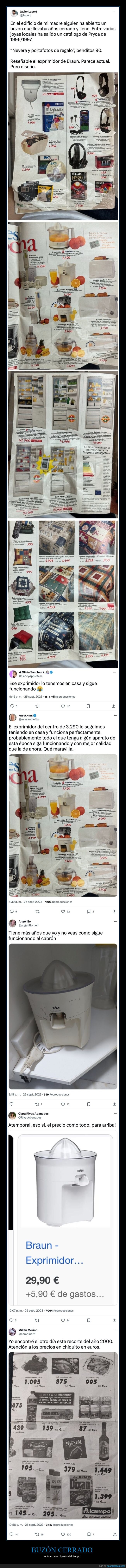 buzón,catálogo,retro