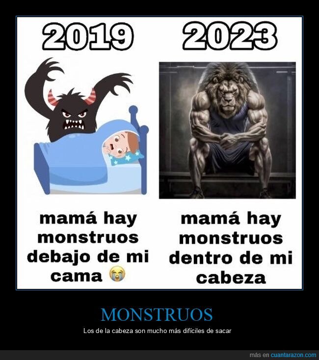 monstruos,cama,cabeza