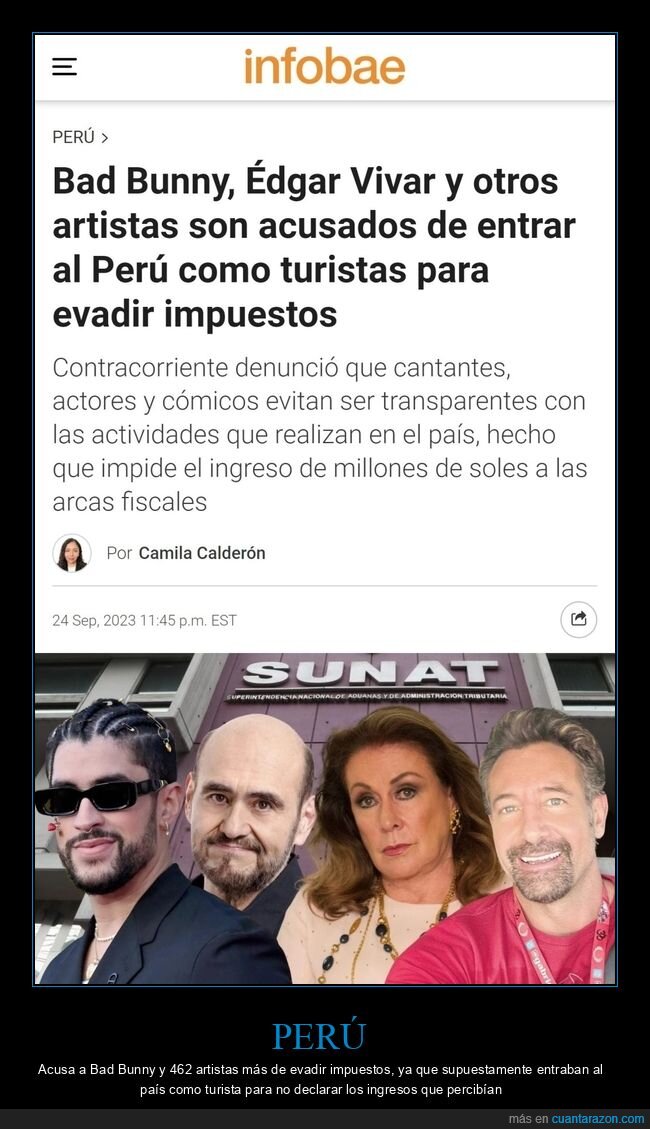 perú,bad bunny,impuestos