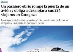 Enlace a Borracho la lía en un avión