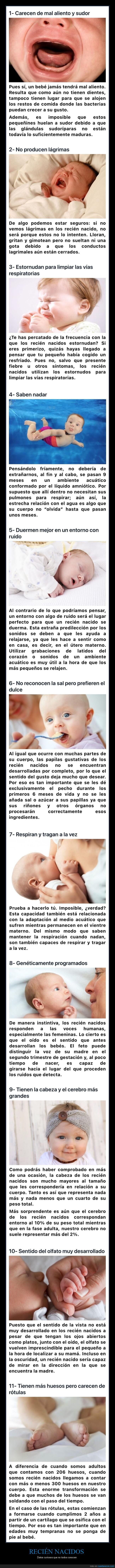 recién nacidos,bebés,curiosidades