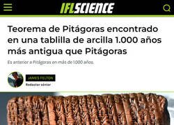 Enlace a Pitágoras no fue el primero...