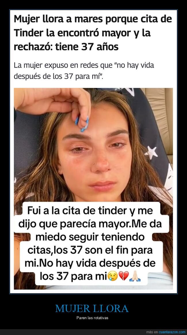 edad,llorar,tinder