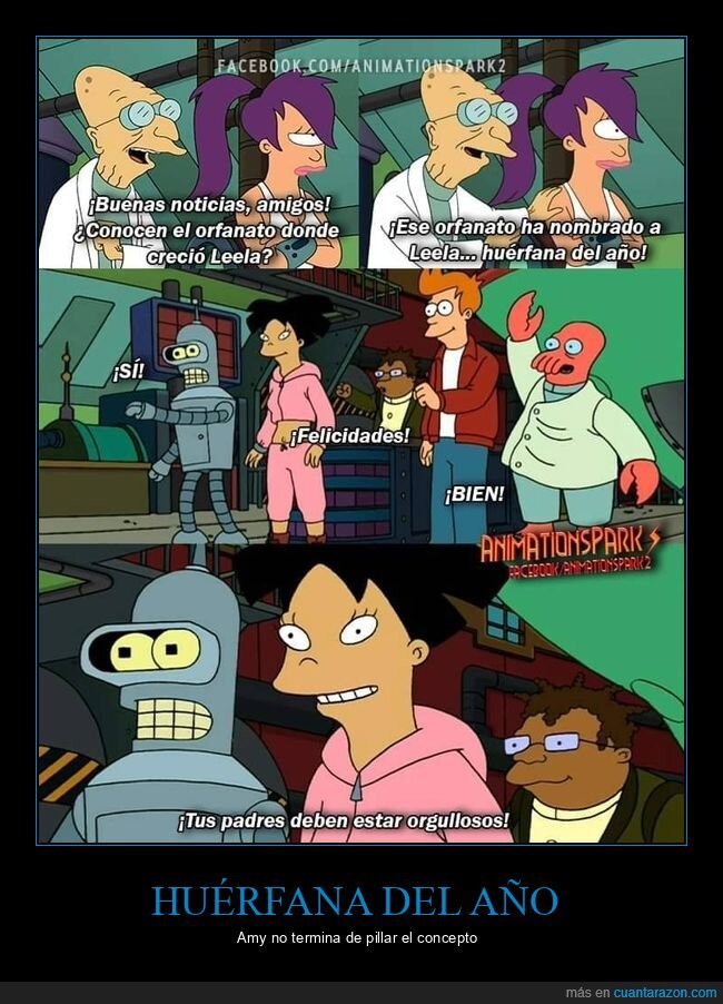 futurama,leela,huérfana,padres