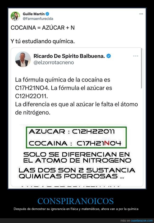 azúcar,coca,química,conspiranoicos