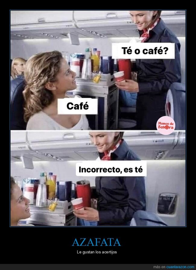 té,café,incorrecto,azafata