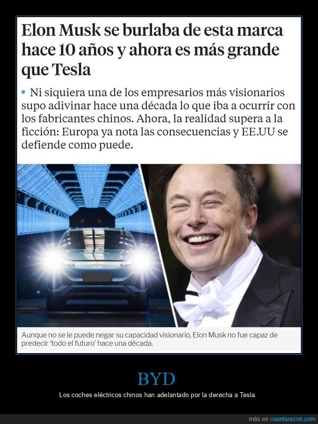 elon musk,byd,burlarse,coches,tesla