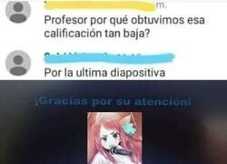 Enlace a Todo iba bien hasta la última diapositiva...