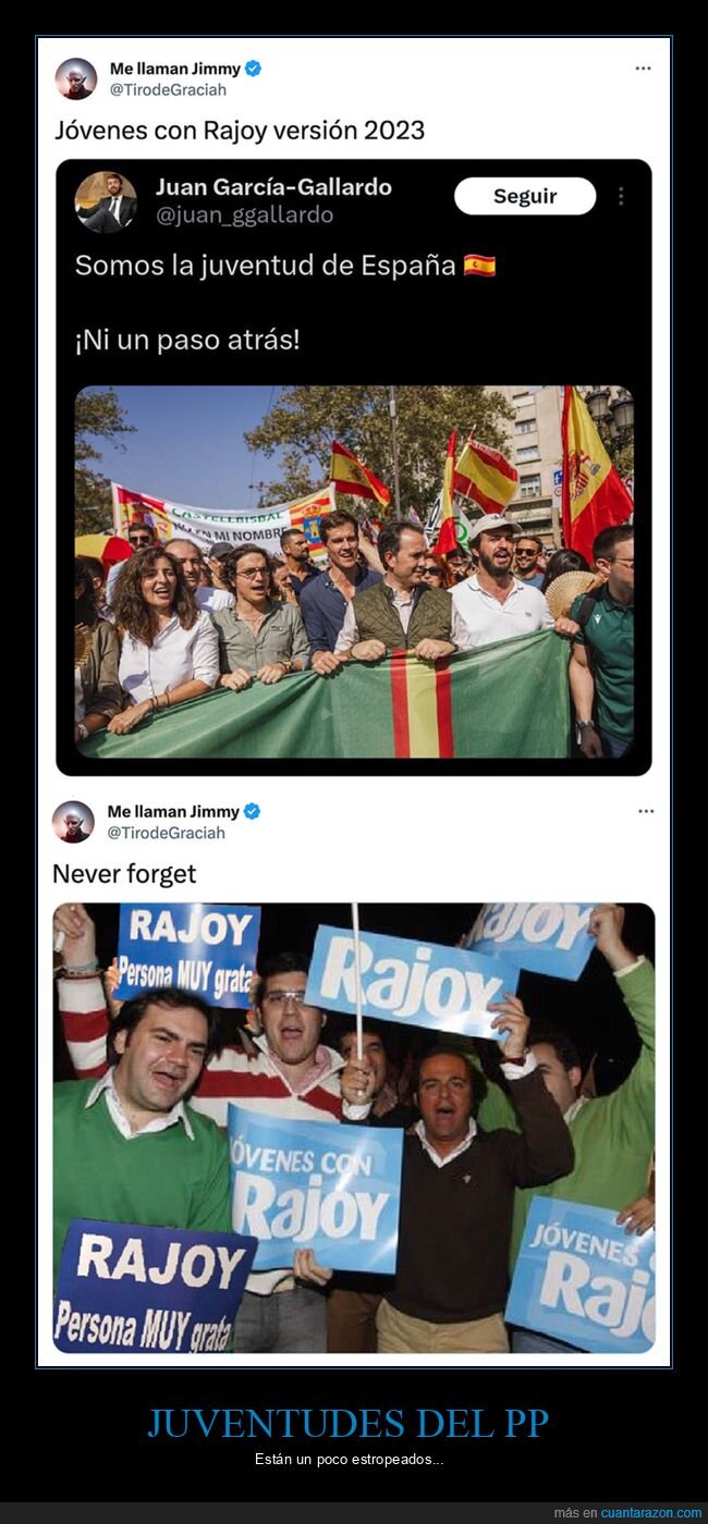 jóvenes,juventud,manifestación,personajes,rajoy