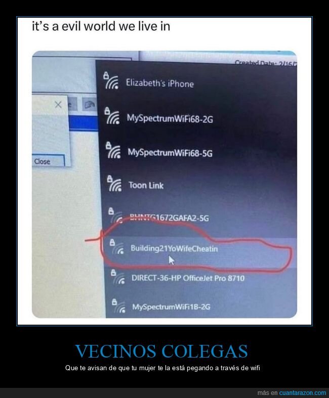 wifi,mujer,engañando,vecinos