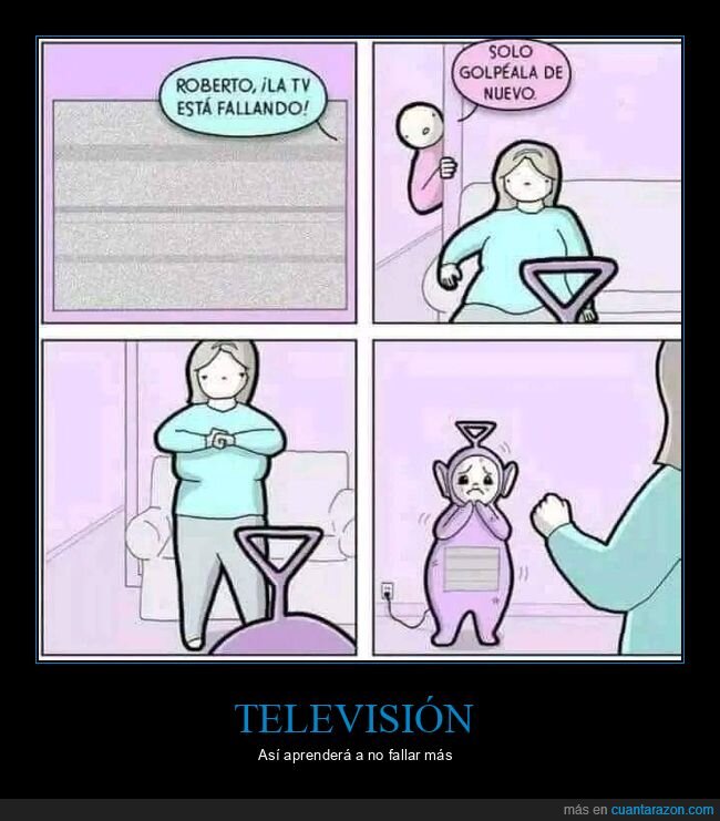 televisión,fallando,golpear,teletubbie