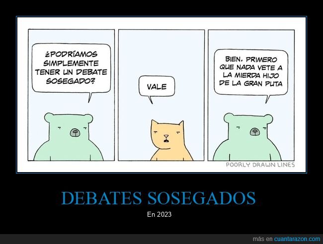 debates,sosegados