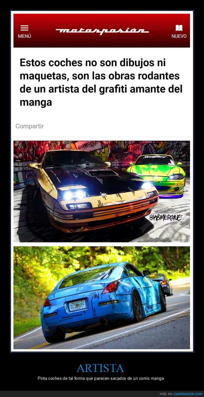 coches,pintar,artista,manga